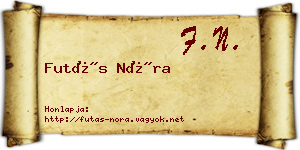 Futás Nóra névjegykártya