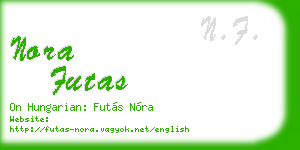 nora futas business card