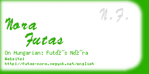 nora futas business card